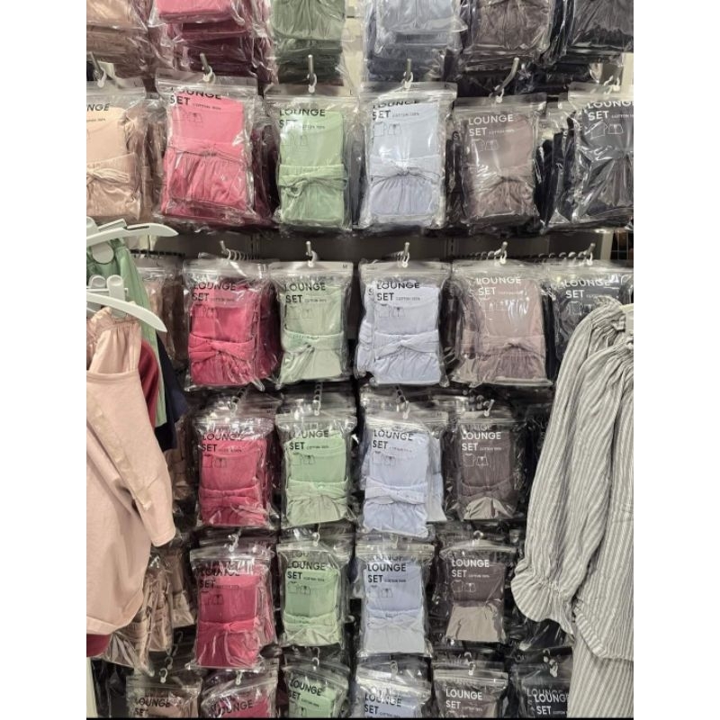 ✅ 1 ปีขายแค่หน้าร้อนเท่านั้น✅ ชุดเซ็ตของ GU ผ้าคอนตอนใส่สบาย ใส่เป็นชุดนอน หรือชุดออกไปนอกบ้านก็ได้