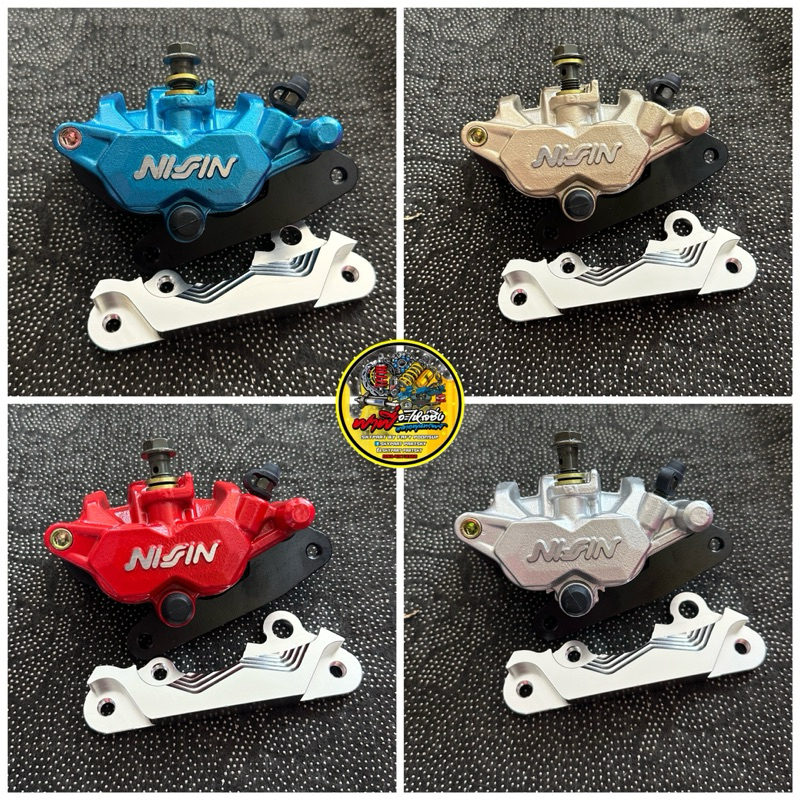 ปั้มล่างนิชชิน 2พอท พร้อมขาจับ มิเนียม ใส่W125R/S/บังลม/W110i/110iLED/W125iLED/ปลาวาฬ2012/โซนิค/SONIC #ปั้มนิชชินพร้อมขา