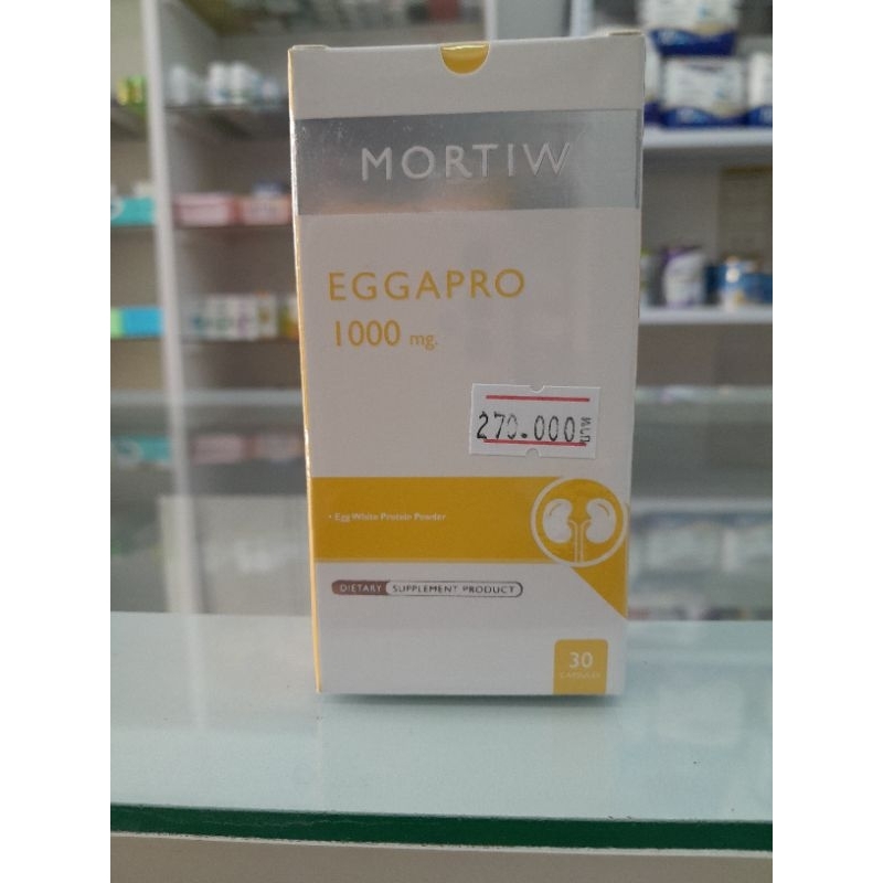 EGGAPRO 1000 mg(MORTIW BRAND)ผงโปรตีนไข่ขาวในรูปแบบแคปซูล