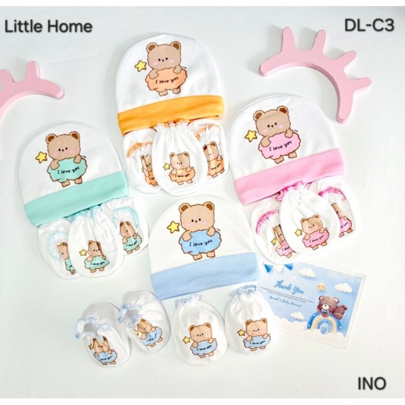 Little home baby ,Baby Hoodถุงมือเด็กแรกเกิด เด็กอ่อน แพค 6คู่