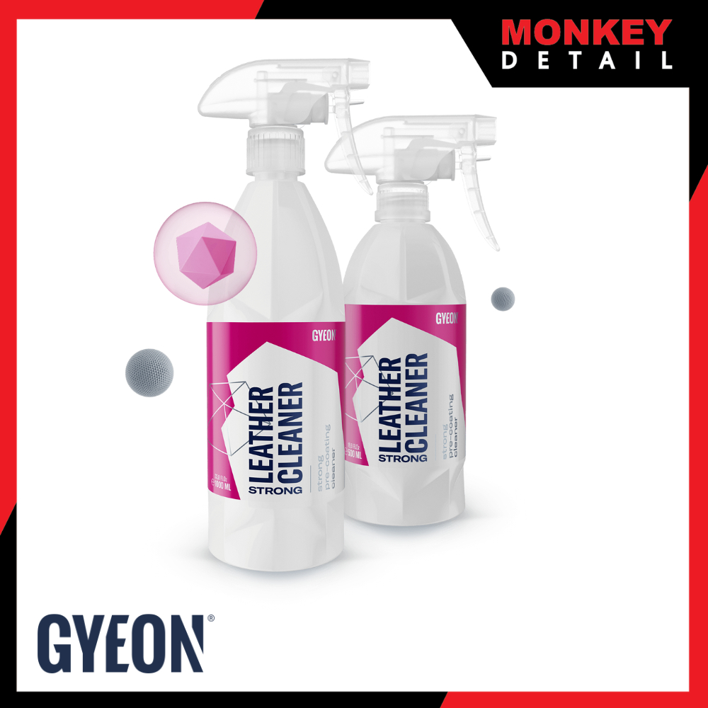 GYEON Q²M LEATHER CLEANER STRONG 500 ML. น้ำยาทำความสะอาดเบาะรถ ปลอดภัยต่อหนังแท้ และหนังเทียม