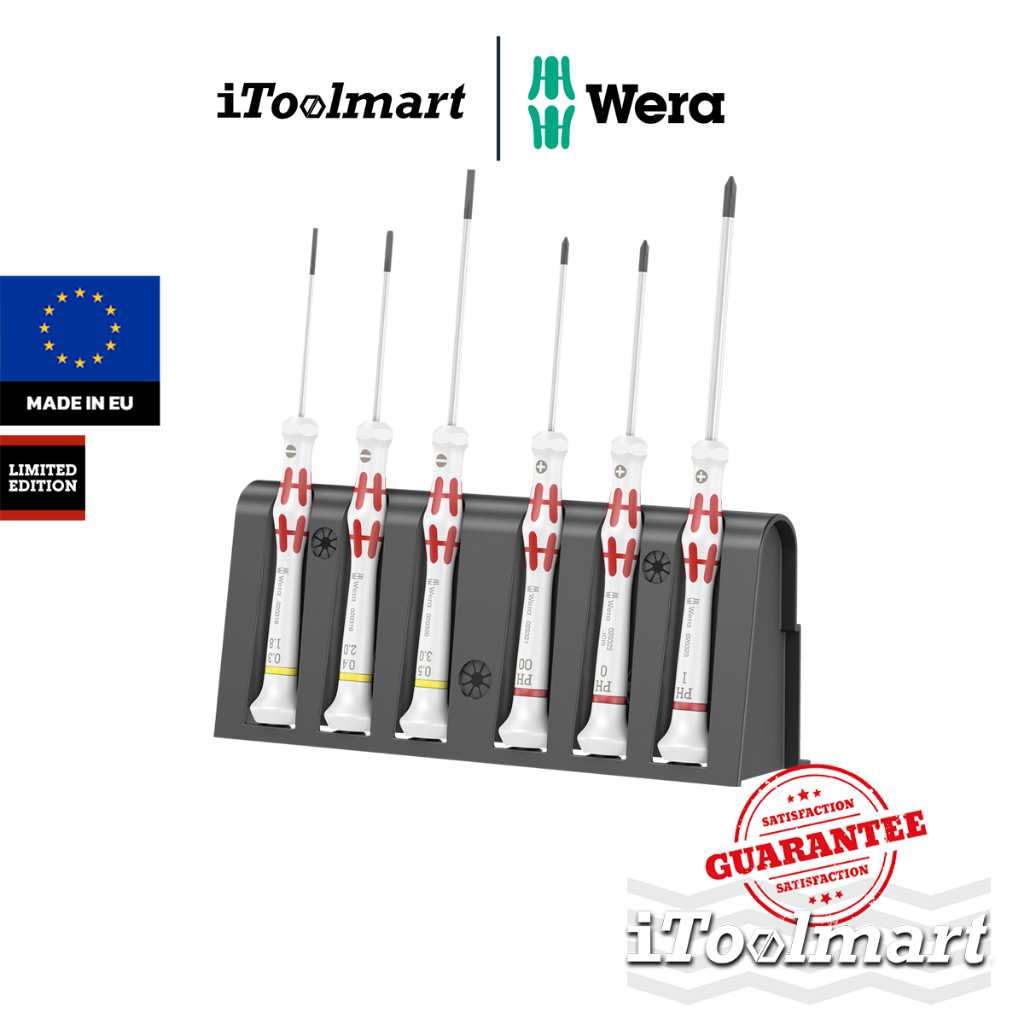 WERA ชุดไขควง Kraftform Micro Special Edition 1 05118190001 ชุด 6 ชิ้น (Japan Limited Edition)
