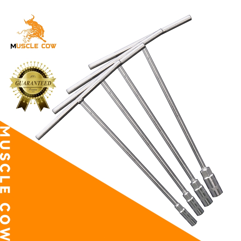 MUSCLE COW ประแจตัวทีแบบยาว CR-V (ขนาด 8, 10, 12, 14) ด้ามบล็อกตัว T