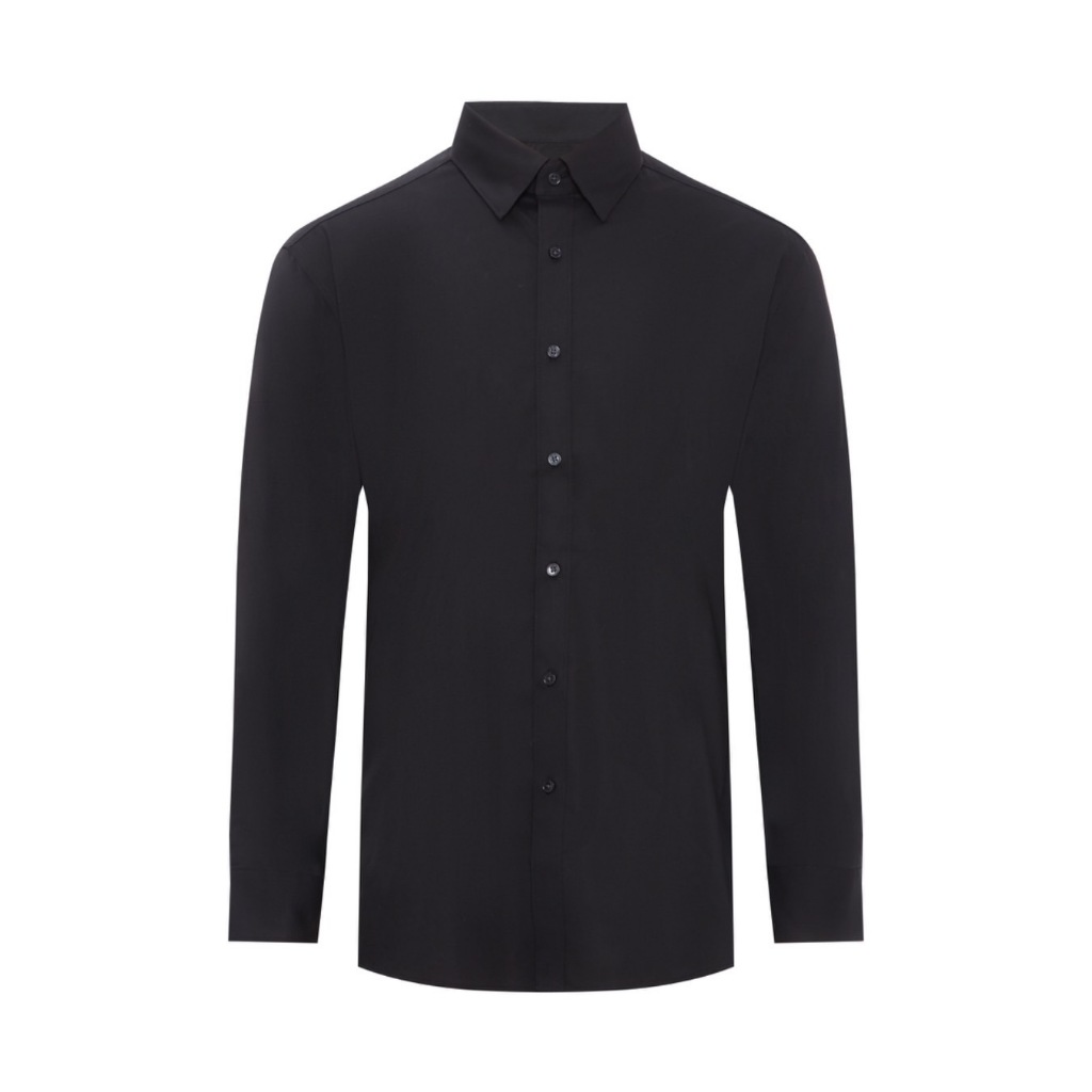 G2000 (ครบ size) เสื้อเชิ้ตผู้ชาย ทรงสมาร์ทฟิต รุ่น 2112100299 สีดำ
