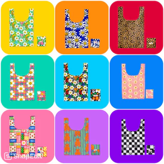 ✅ ขายดี Wiggle Wiggle Picnic Bag ถุงผ้ารักษ์โลก สีสันสวยงาม