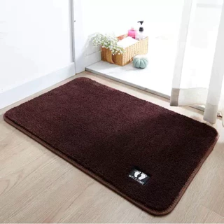 พรมเช็ดเท้า พรมประตู ขนาด 40x60 ซม. 10 สีให้เลือก ขนไม่รุดๆ