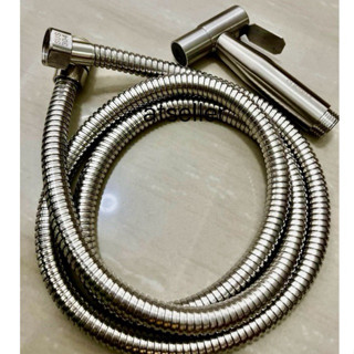 สายฝักบัวหนา สายชำระ ชุดหัวฉีดชำระ ห้องน้ำอาบน้ำสแตนเลสSUS30…