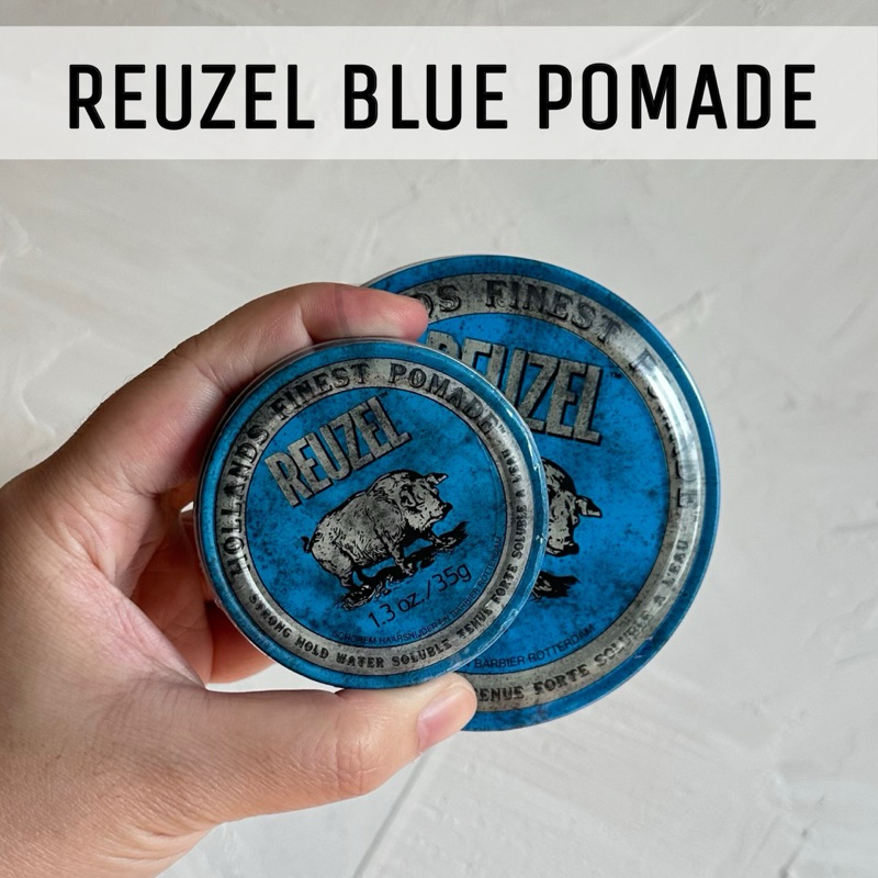 (พร้อมส่ง/ของแท้) REUZEL BLUE POMADE ช่วยจัดทรงผมให้อยู่ทรงมาก เงา ได้ทุกสภาพเส้นผม