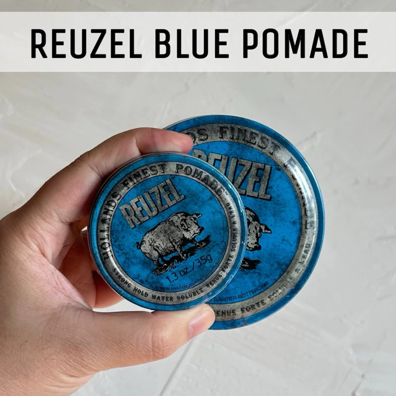 (พร้อมส่ง/ของแท้) REUZEL BLUE POMADE ช่วยจัดทรงผมให้อยู่ทรงมาก เงา ได้ทุกสภาพเส้นผม