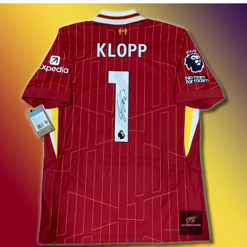 เสื้อเพลเยอร์ของแท้ Liverpool 2024/25 พร้อมลายเซ็น Jurgen Klopp