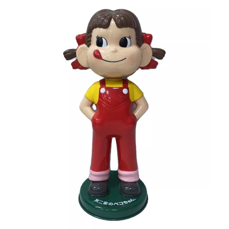 งานเก่า สวย Fujiya Peko-Chan Doll Bobblehead Figure Autumn Peko-Chan