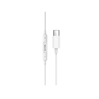 WISE หูฟังมีสาย Type-C Stereo Earphones รูปทรง Earbud ยาว 1.2M พร้อมไมโครโฟนในตัว (WIH-000001)