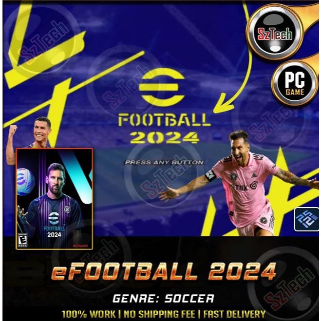 eFootball 2024 [ PC/Laptop GAME] 🔥Offline Games🔥eFootball 2024🔥PCSX2 Emulator🔥