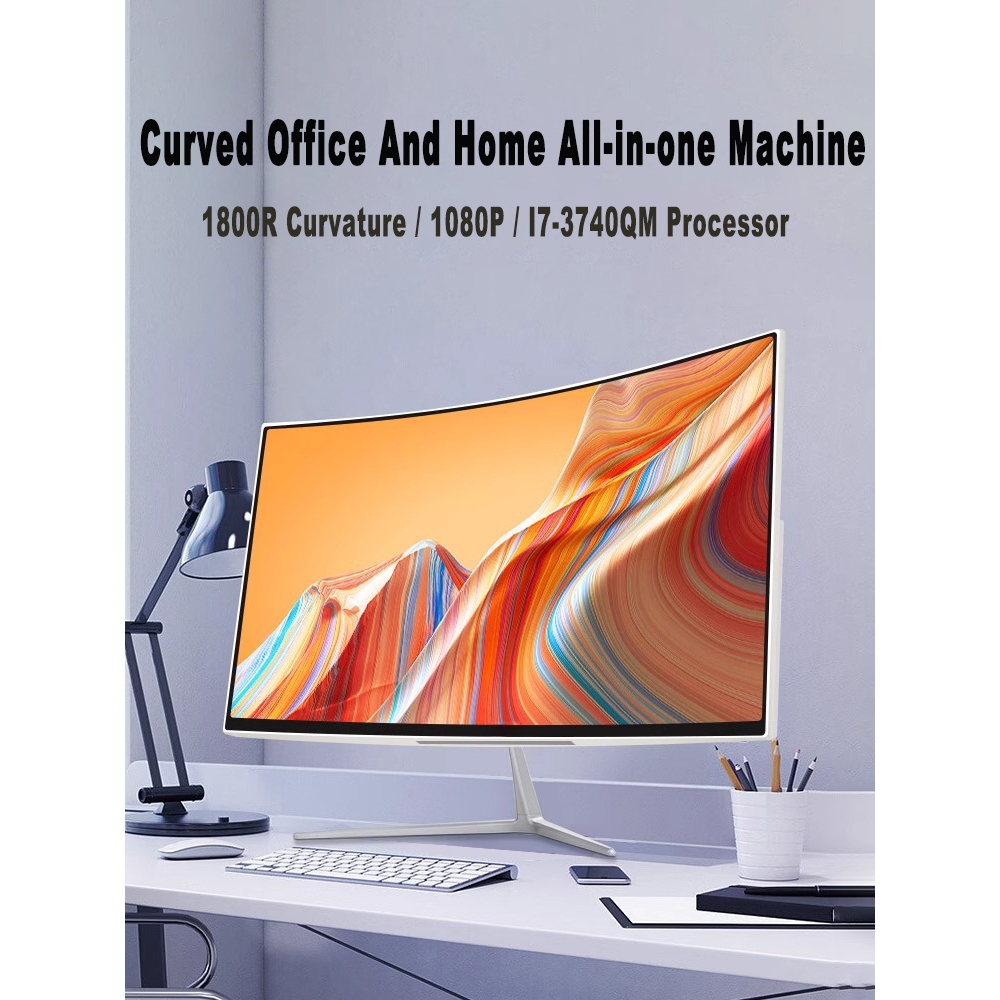 factory AIO 27 inch Intel Core i7 i5 All in one PC คอมพิวเตอร์ คอมพิวเตอร์ตั้งโต๊ะ แบบบางเฉียบ27 นิ้