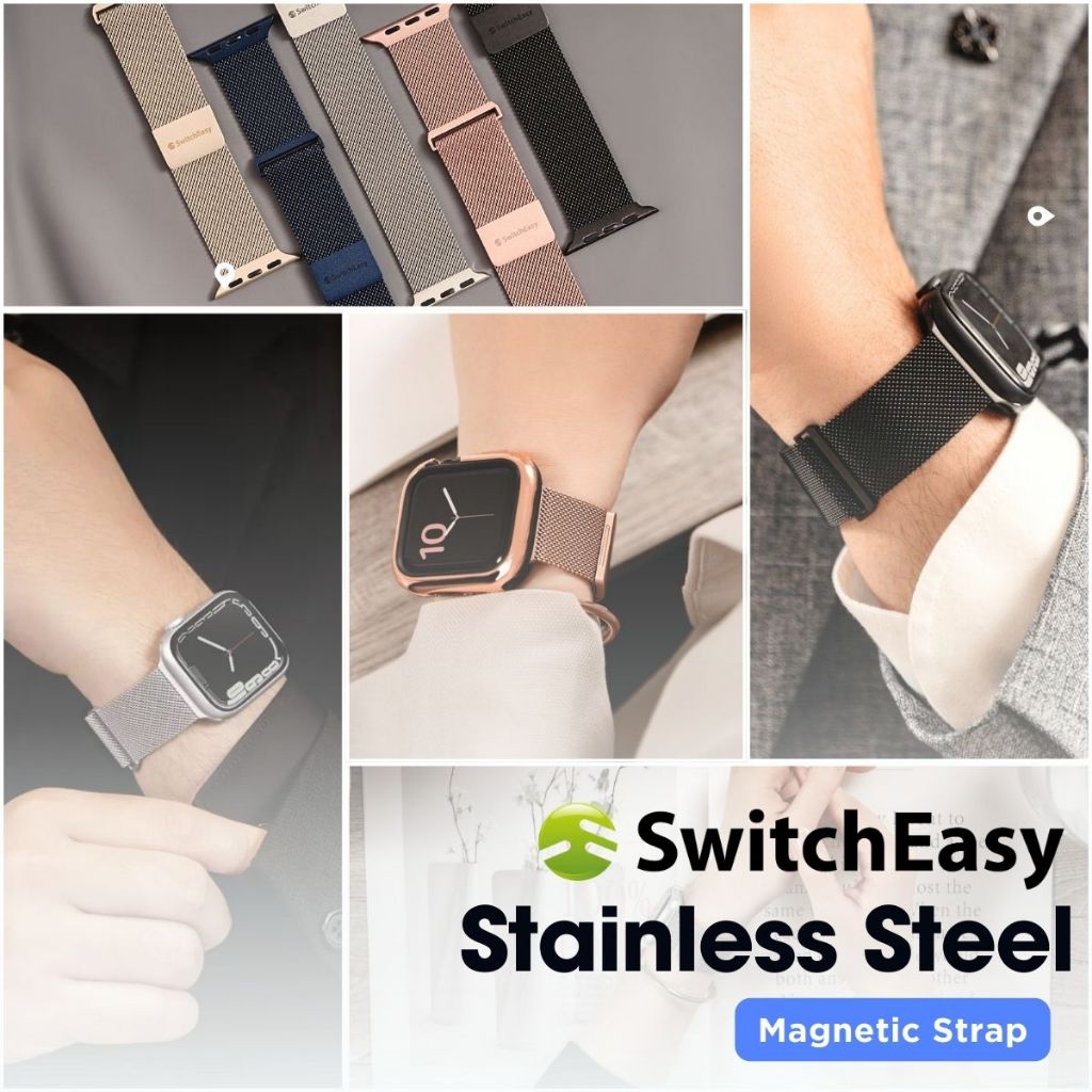 สายนาฬิกา Switcheasy MAGEASY Mesh Stainless for Apple Watch 10 / 9 / Ultra / 8 / 7 / 6 / 5 / 4 / 3 /