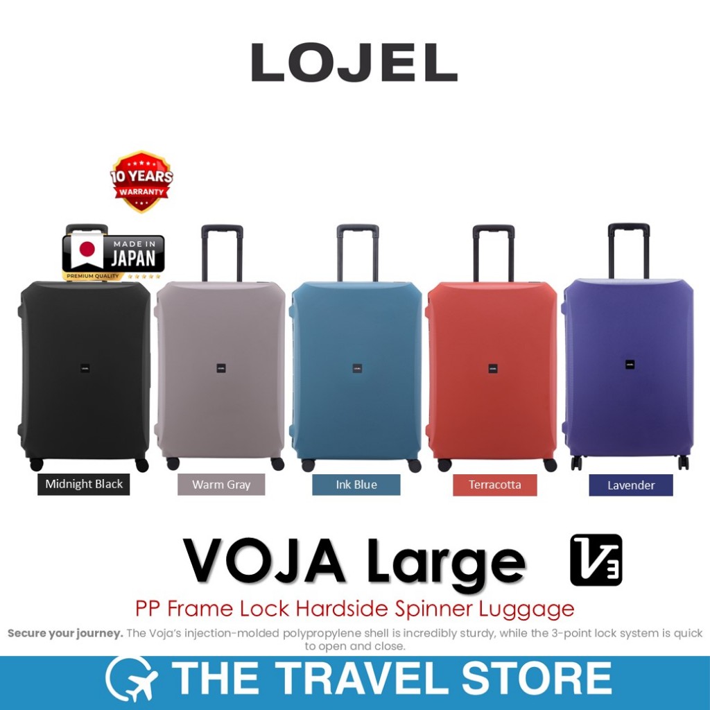 Lojel VOJA Large PP Frame Lock Hardside Spinner Luggage 30" กระเป๋าเดินทาง รับประกัน 10 ปี*