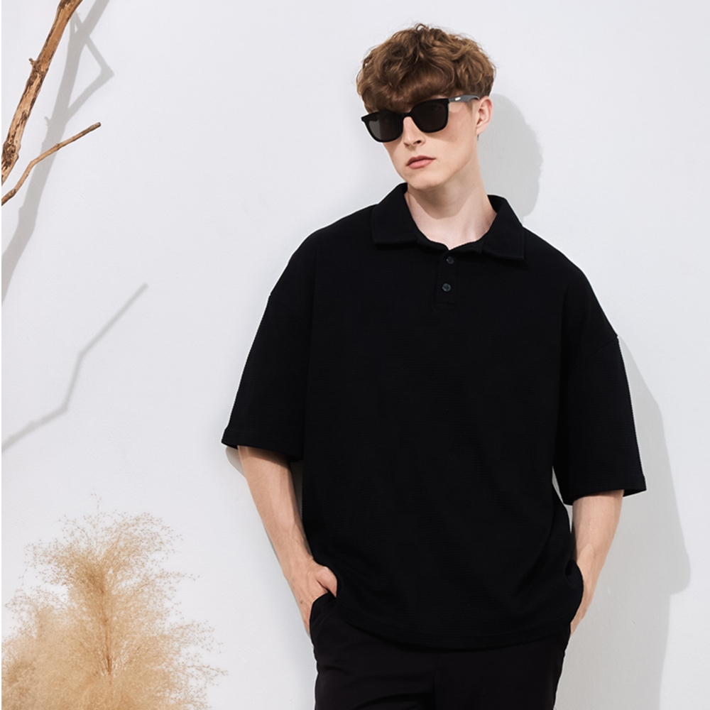 MUU POLO SHIRT เสื้อโปโลโอเวอร์ไซส์ เรียบหรู เนื้อผ้าใส่สบาย