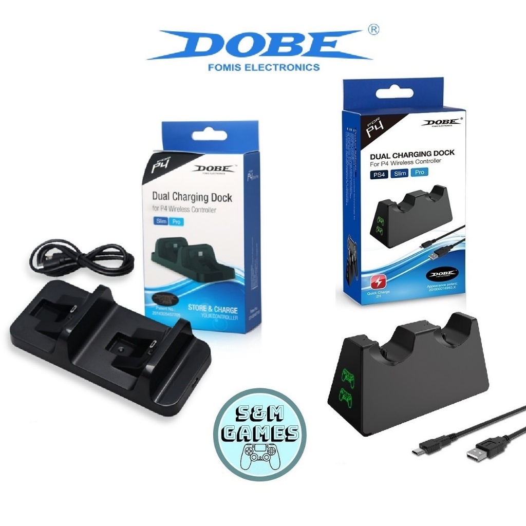 แท่นชาร์จจอย Ps4 ของ DOBE แบบมีไฟ (Ps.4 Dual Charging Dock)(ที่ชาร์จจอย Ps4)(TP4-889)