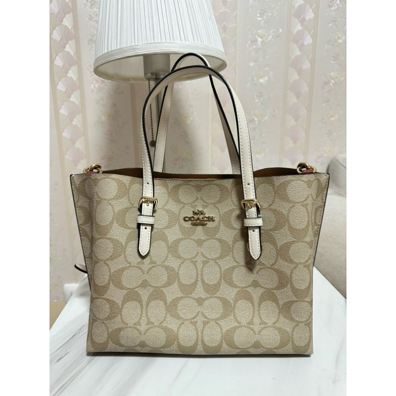 แท้ 100%* กระเป๋า Coach Mollie Tote 25 (used)