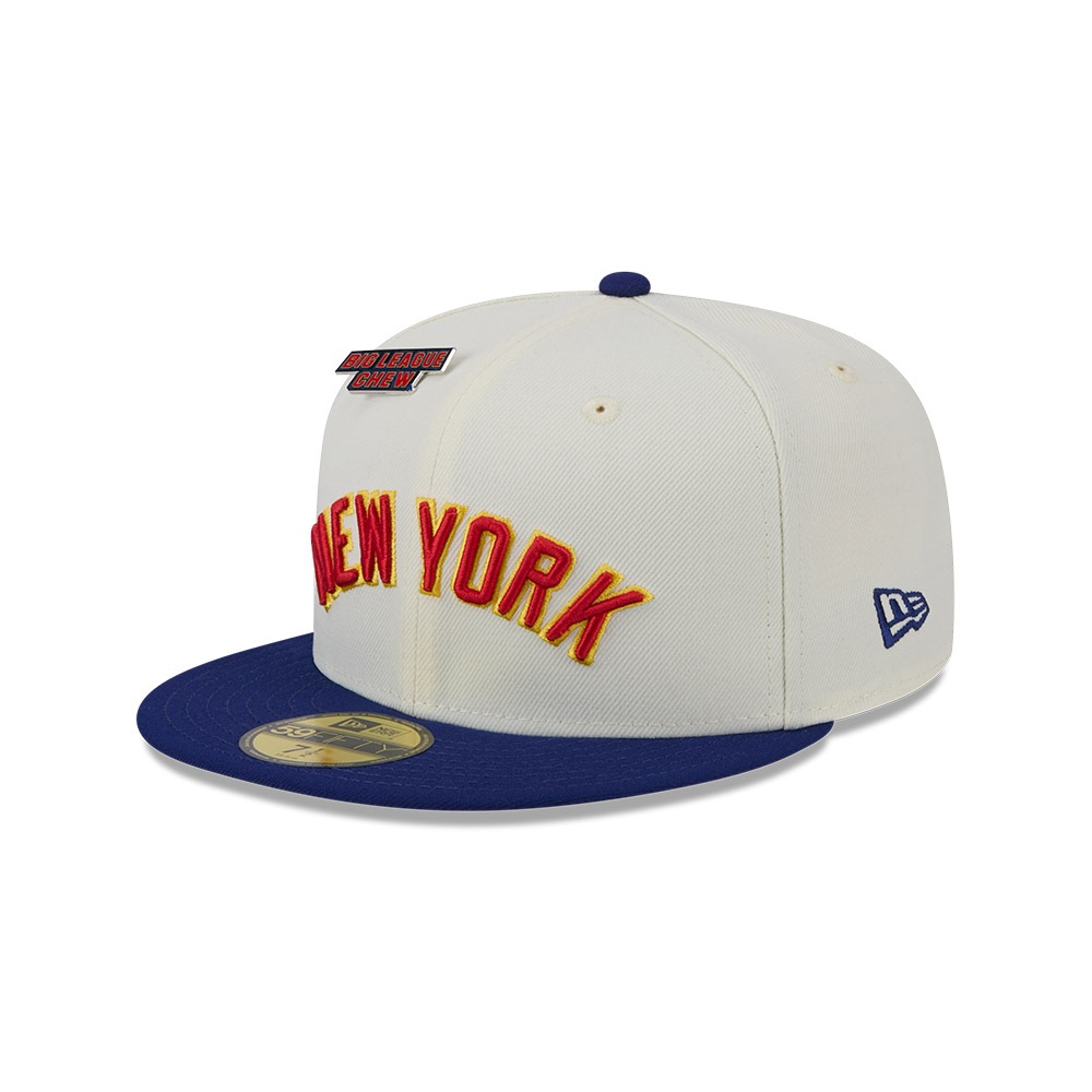 NEW ERA หมวกรุ่น BIG LEAGUE CHEW NEW YORK YANKEES WHITE 59FIFTY CAP