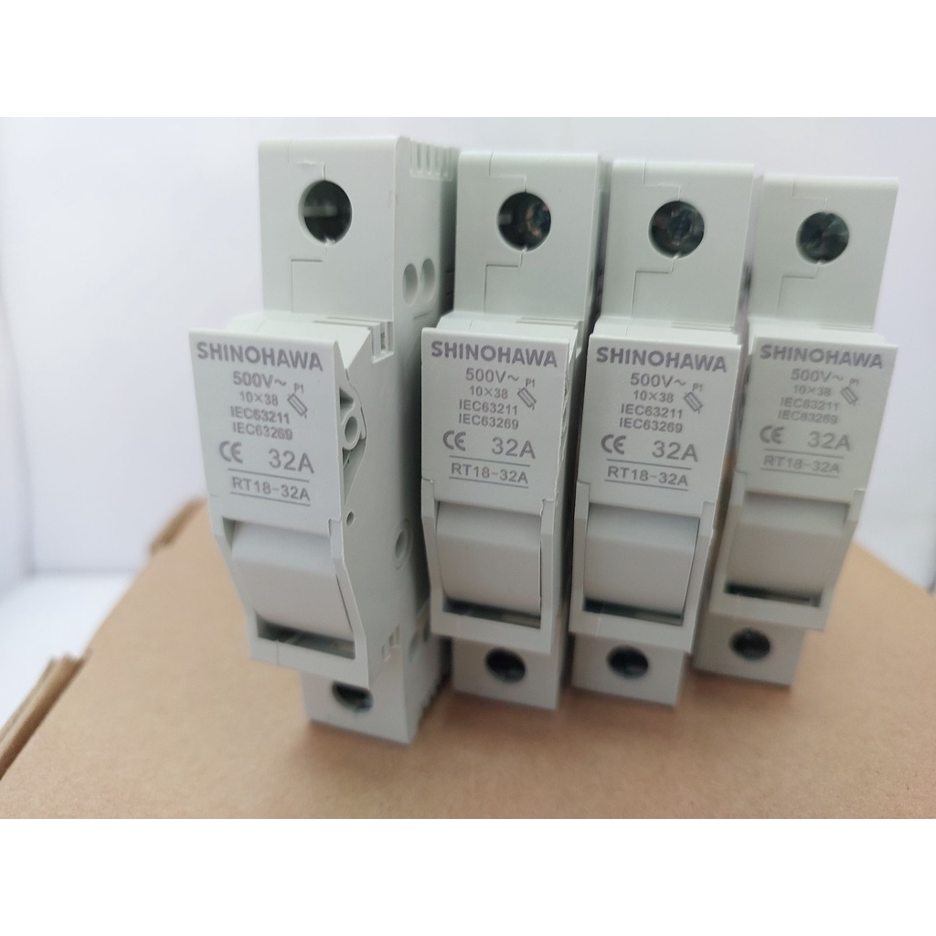 "SHINOHAWA" RT18-32 FU126 ฐานฟิวส์ 1P (ABC)10X38   (ราคาต่อ1ชิ้น)    ***สามารถออกใบกำภาษีได้ต้องยอด5