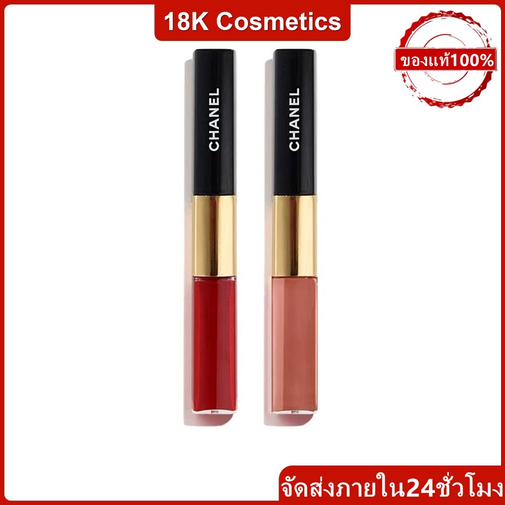 ของแท้Chanel Le Rouge Duo Ultra Tenue Liquid Lip Colour Lipstick #40 #69#174#176#180 ชุ่มชื้นยาวนาน
