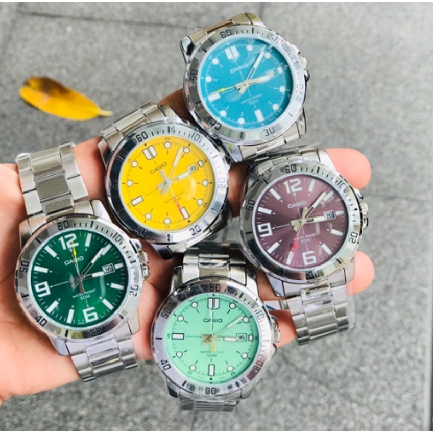 Casio ของแท้ประกันศูนย์ นาฬิกาผู้ชาย รุ่น MTP-VD01D MTP-VD01 / Smile168 ขายของแท้ ประกันcmg/C-Thong
