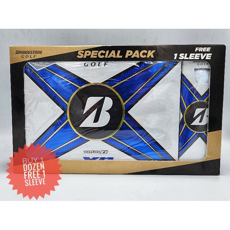 ลูกกอล์ฟ Bridgestone tour B XS (special pack ซื้อ1 โหล แถม1 หลอด）