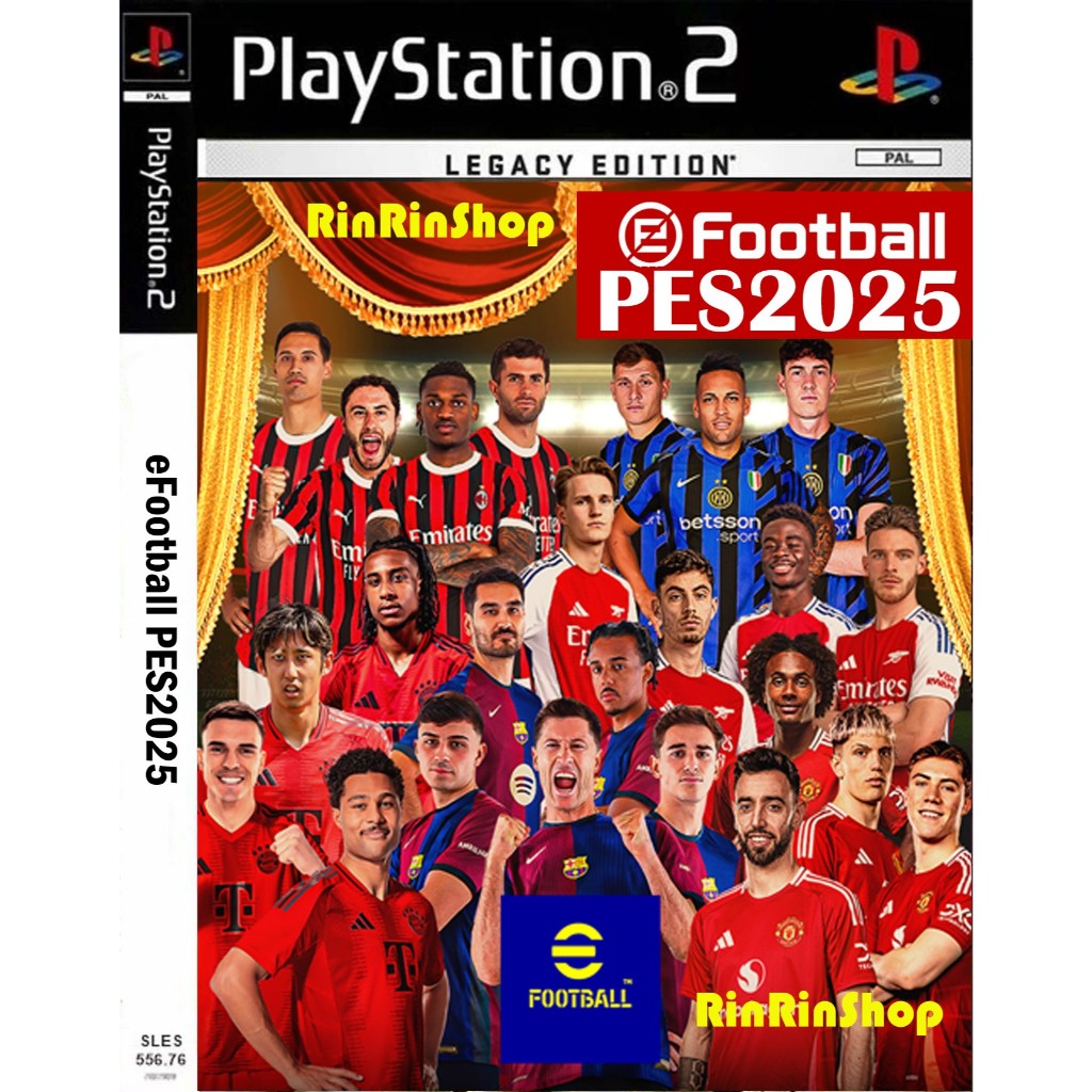 แผ่นเกมส์ PES 2025 เอ็มปัปเป้ย้ายแล้ว  Playstation 2 คุณภาพสูง ราคาถูก