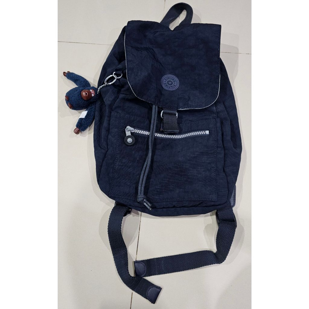 กระเป๋าสีกรมท่าแบรนด์Kipling(คิปลิงค์) Scoop Medium Backpack (มือสอง)