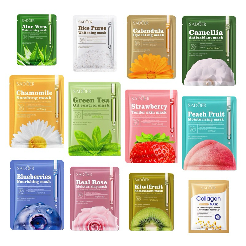 มาร์คหน้าซาโดเออร์ SADOER ผิวกระจ่างใส ยกกระชับผิว มาร์คหน้า สกินแคร์