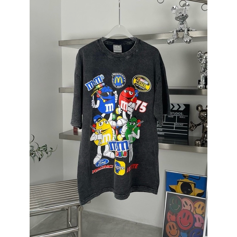 เสื้อยืดโอเวอร์ไซส์ งานผ้าฟอกวินเทจ No.35