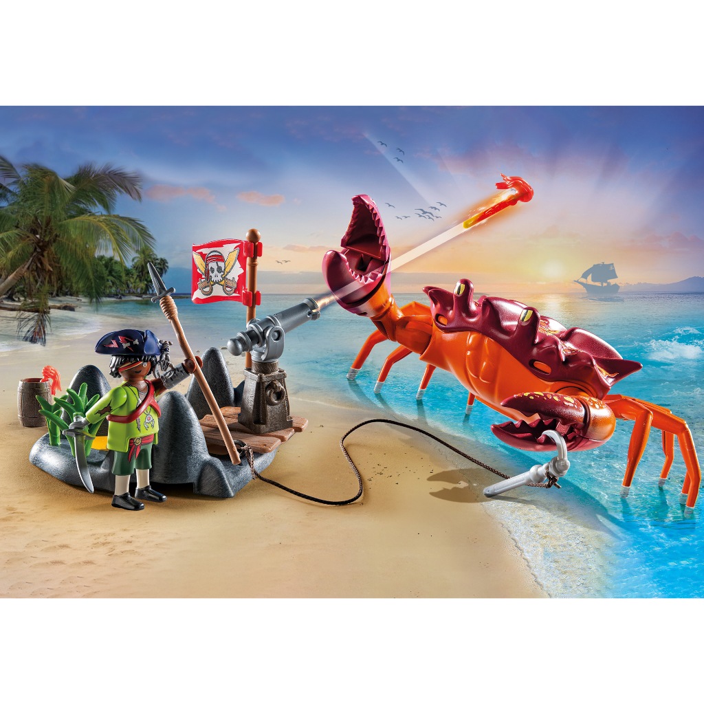 Playmobil 71532 Pirates Battle with the Giant Crab แอคชั่นฟิกเกอร์ โจรสลัด การต่อสู้กับปูยักษ์