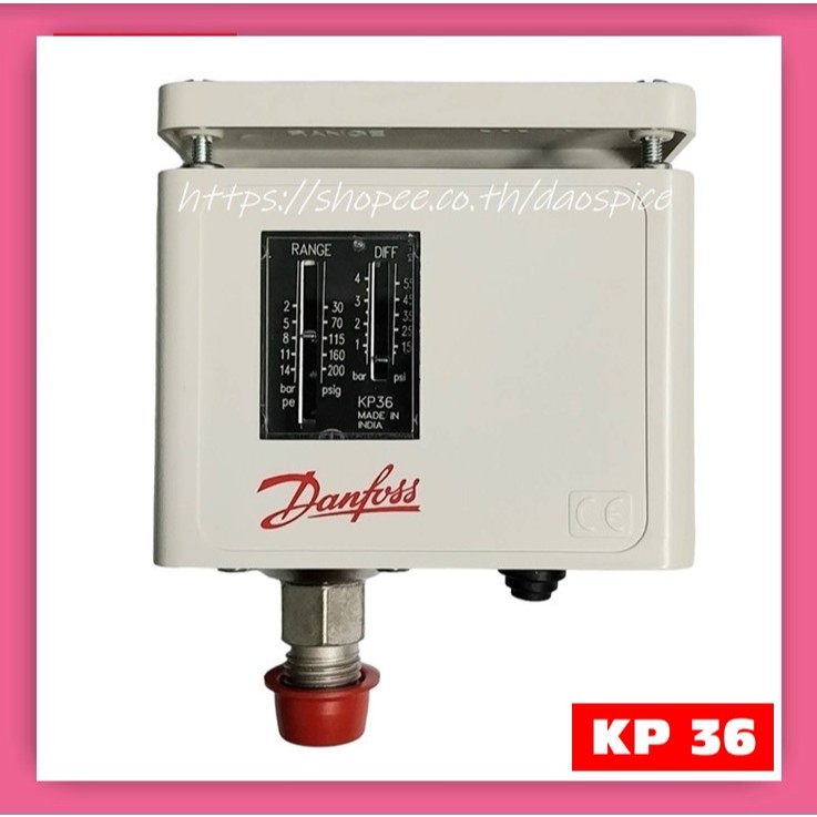 KP36 060-110891 *แถมฝาปิด* Pressure Switch Danfoss