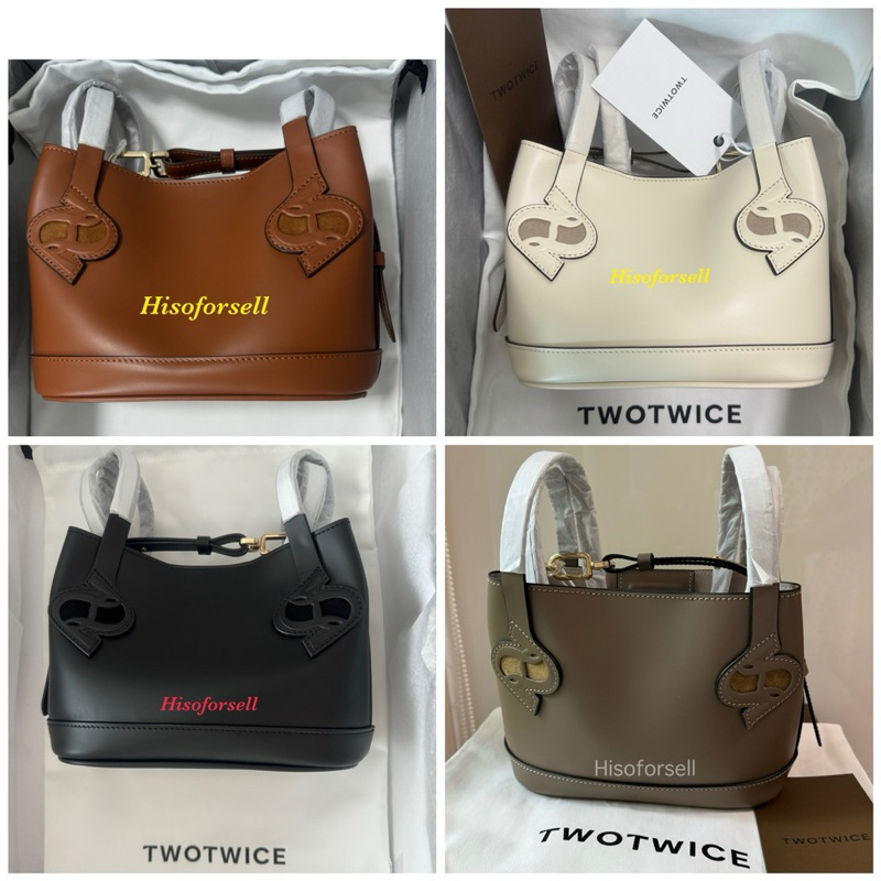 twotwice กระเป๋าสะพายข้าง ลดเหลือ 6,190 กระเป๋าถือ หนังแท้ พร้อมส่ง