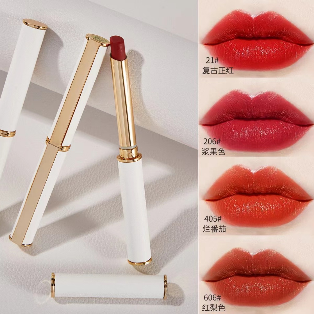 HUAXIXI H810 ลิปสติกเนื้อกำมะหยี่ เนื้อเวลเวท นุ่มละมุนปาก สีชัด สีสวย ติดทน กันน้ำ Silky Velvet Lipstick
