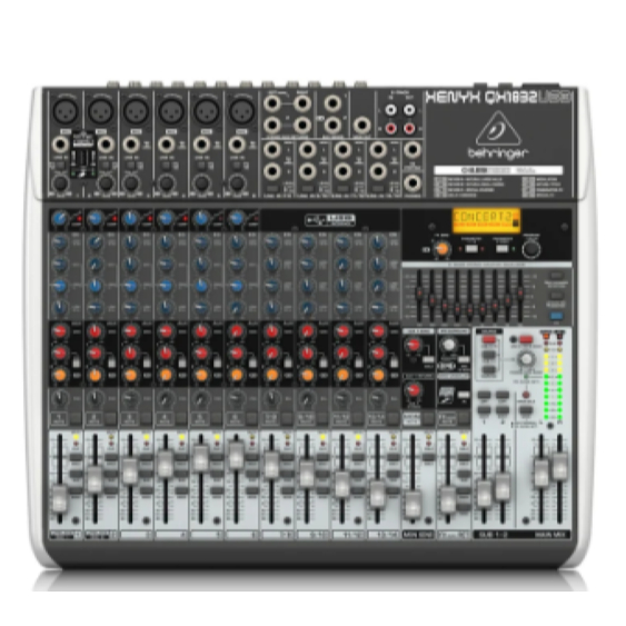 มิกเซอร์ Behringer XENYX QX1832USB 18 ช่อง โปรเซสเซอร์  Klark Teknik Multi-FX, Wireless Option, USB/