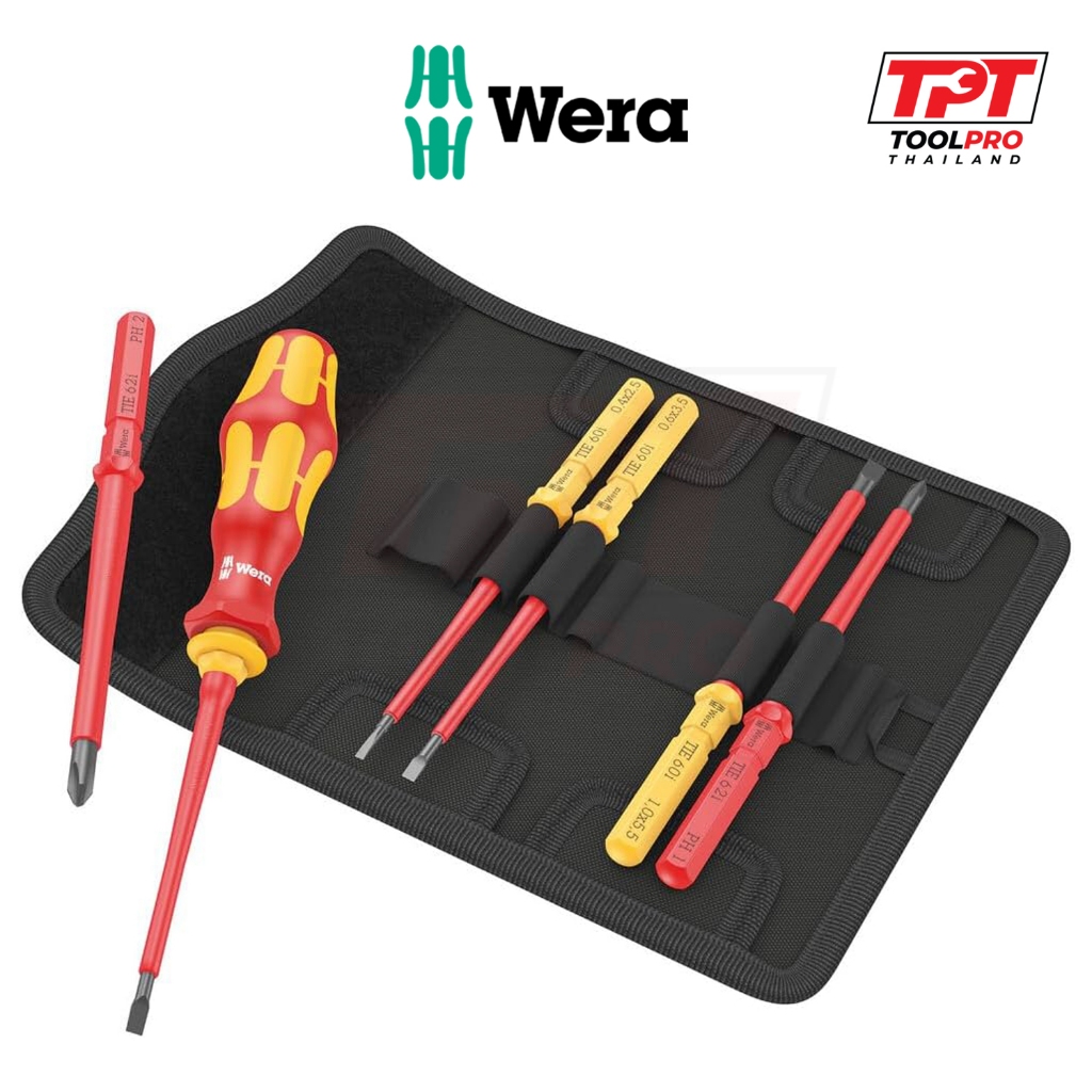 Wera ชุดไขควงกันไฟฟ้า, Screwdriver Set, KK VDE 7 Universal 1 Tool Finder (05006600001)