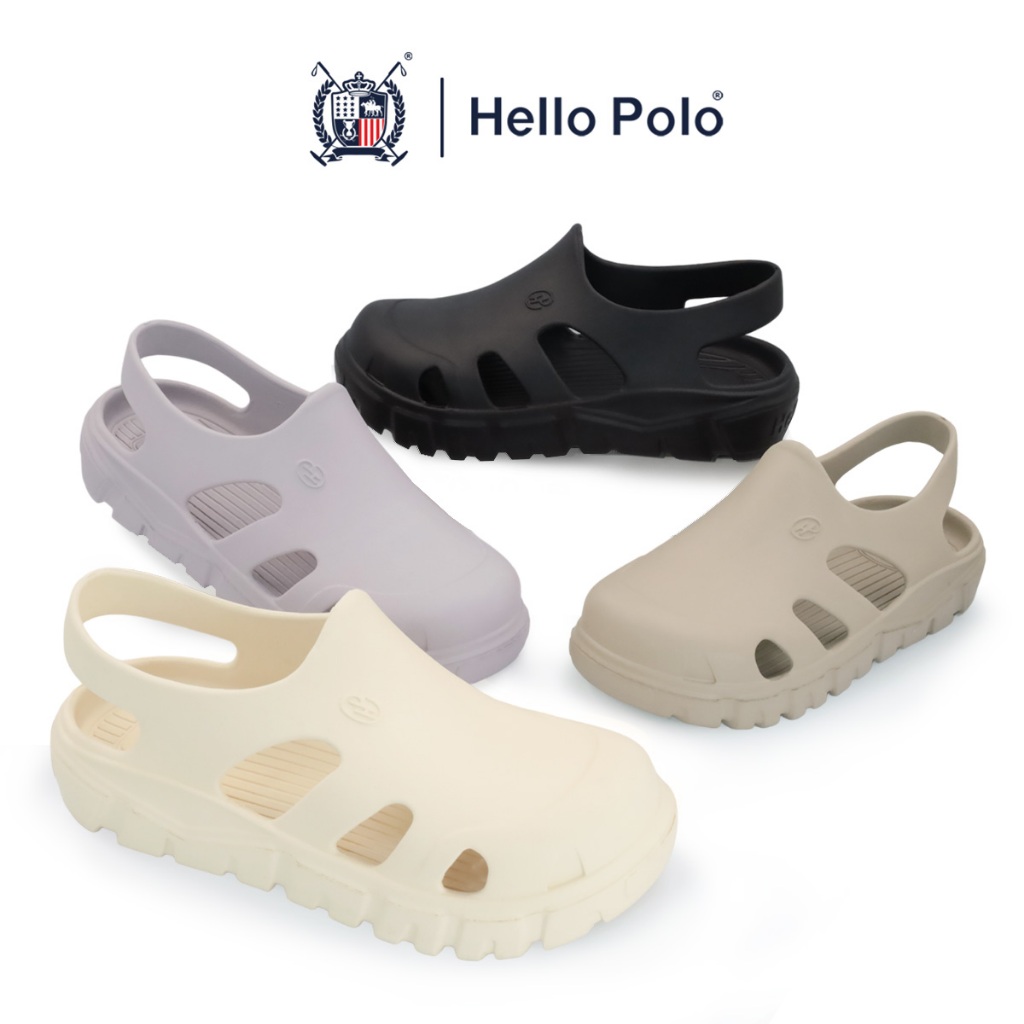 Hello Polo รองเท้าหัวโตแฟชั่น รองเท้าแตะผู้หญิง เบาสบาย พื้นหนา กันลื่น ส้นหนา 2.7 ซม พื้นนุ่มมาก เหมาะกับฤดูร้อน HP8035