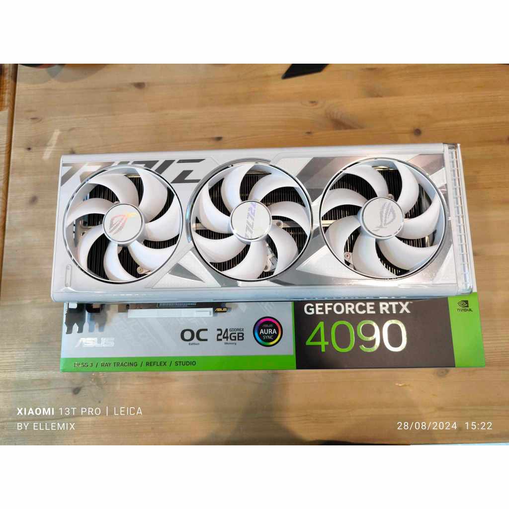 RTX 4090 - ASUS ROG STRIX WHITE OC EDITION 24GB GDDR6X (การ์ดจอมือสอง ใหม่ๆ ประกันศูนย์ไทยยาวๆ)