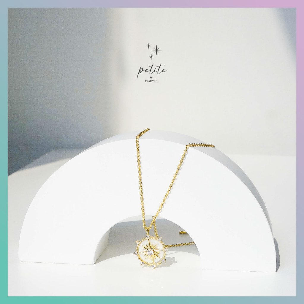 [พร้อมส่งในไทย🇹🇭] Estrella Compass Necklace -  สร้อยคอ รูปดวงดาวและเข็มทิศ