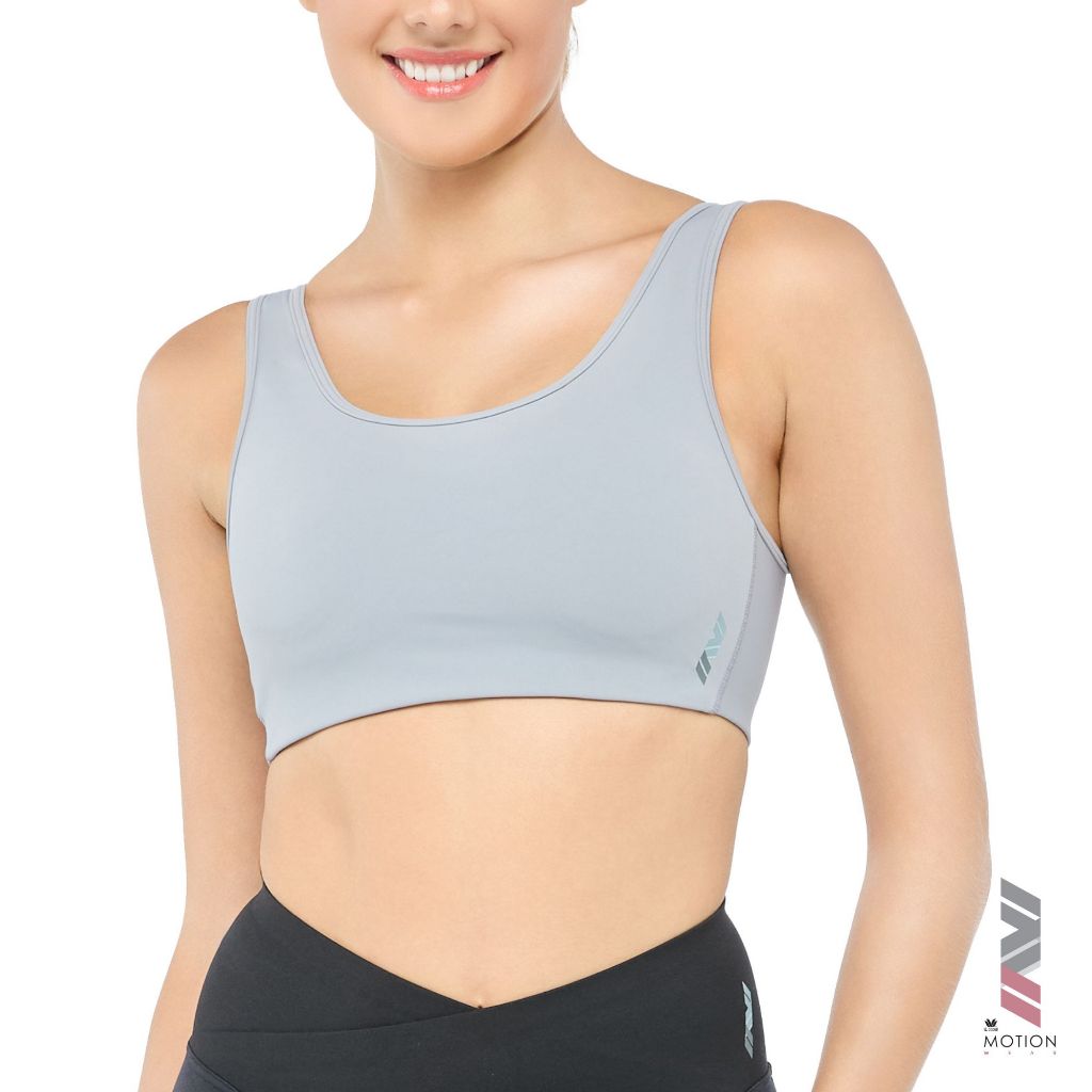 Wacoal Motion Wear บราสำหรับออกกำลังกาย In to Out รุ่น WR1526 สีเทา (GY)