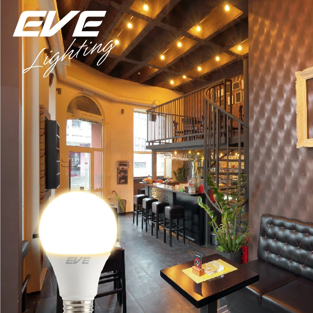 EVE หลอดแอลอีดี หลอดประหยัดไฟ LED bulb E27 รุ่น A60 ขนาด 5W , 7W , 9W , 11W , 13W ยี่ห้อ EVE - รูปที่ 4