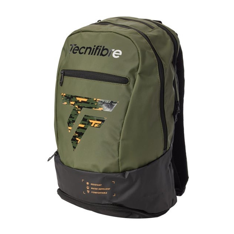 Tecnifibre กระเป๋าเป้เทนนิส Tour Endurance 12R Khaki Tennis Backpack | Green ( 40TOUKHABA )