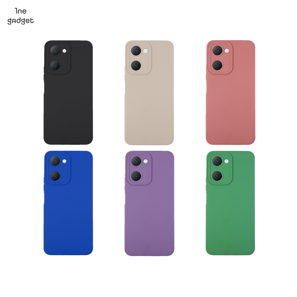 เคส สำหรับ Vivo Y03 4G Y18 4G เคสซิลิโคนนิ่ม กันกล้อง สีพาสเทล TPU หนา