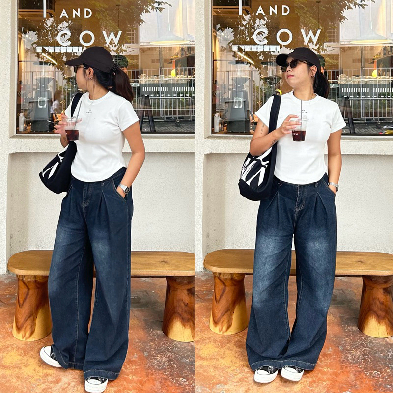 (new) curve tee - เสื้อเบบี้ทีงานปักเว้าเอว