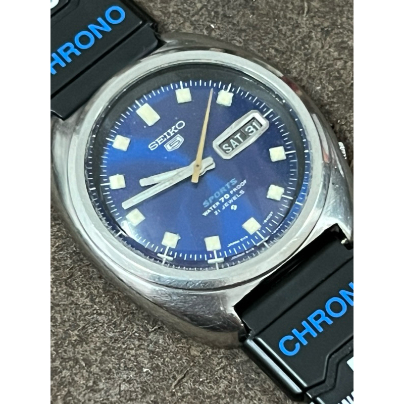 ขายนาฬิกาดำน้ำ 70m ยุคแรกๆเดิมๆสุดๆ Vintage Watch Seiko 5 Sports Diver Blue Sport Water 70 Proof 611