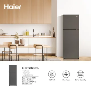 Haier ตู้เย็น2ประตู Fix speed ขนาด7.6Q ความจุ 216L รุ่น EHRT207ONL