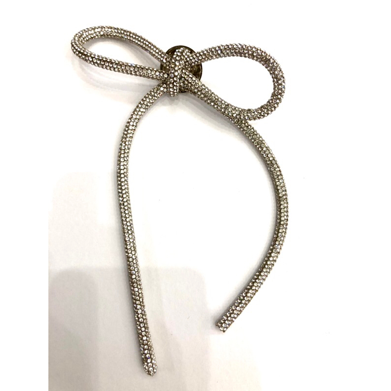 เข็มกลัดโบว์เพชร ขนาด 12X16 cm. ใช่ประดับตกแต่งเสื้อผ้า