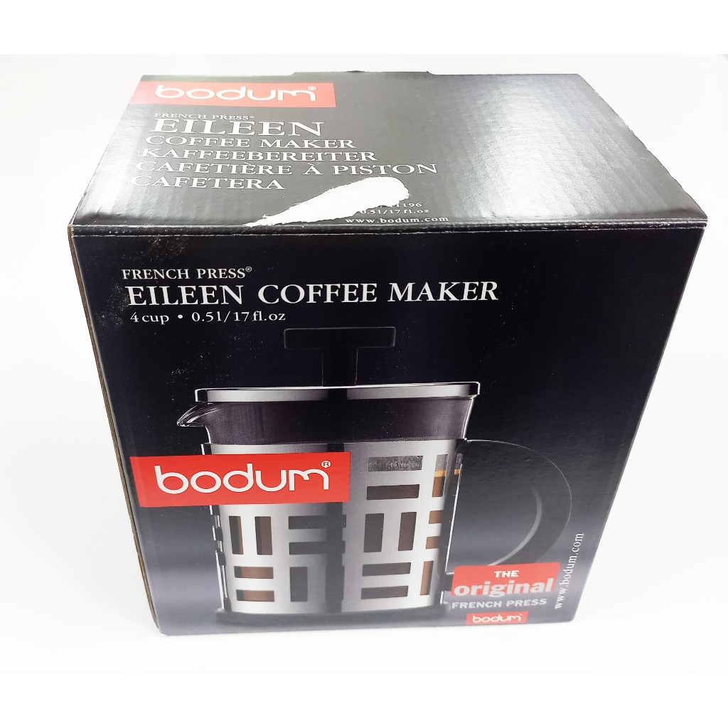 เครื่องทำกาแฟ BODUM Eileen French Press coffee maker, 4 cup, 0.5 l, 17 oz, s/s